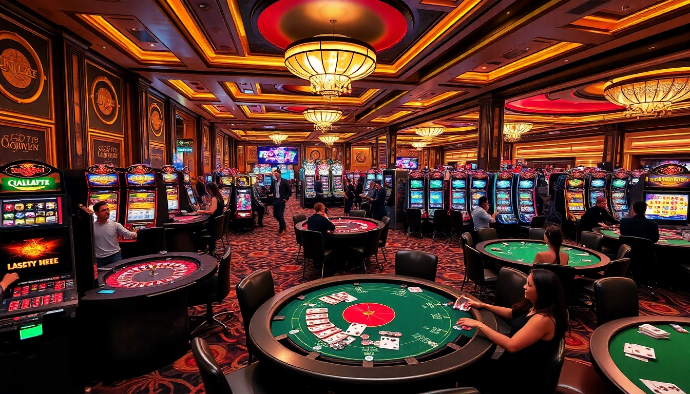 Players eagerly engage at casino tables celebrating their big wins at 5z777.